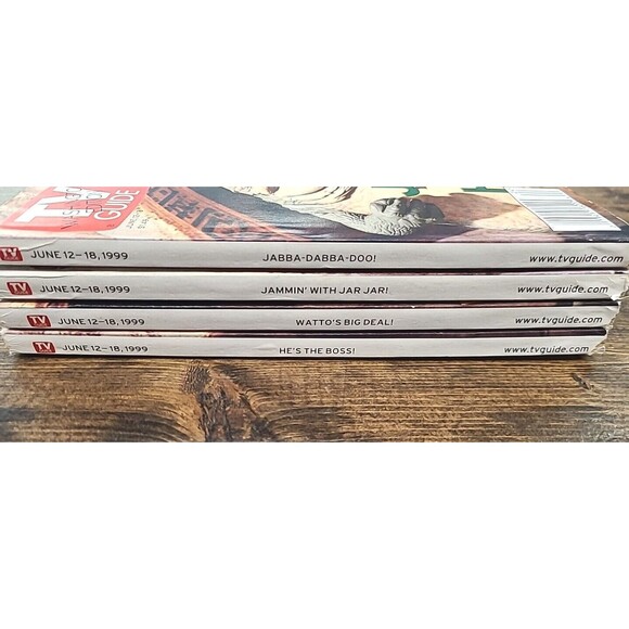 Vintage Star Wars Vintage TV Guide Lot 1999 STAR WARS Cover Lot Of 4 - Picture 7 of 10